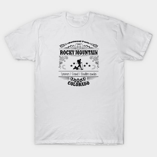 Rocky Mountain National Park Colorado T-Shirt by artsytee